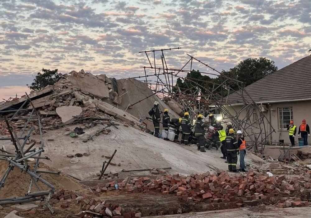 South Africa building collapses