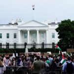 Pro-Palestinian protesters WhiteHouse