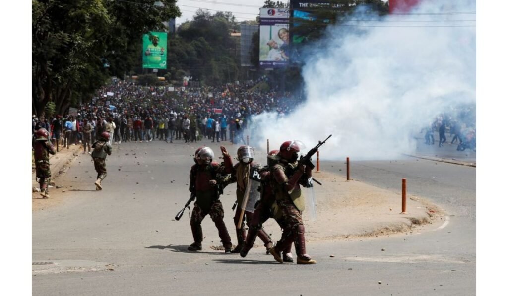 Kenya parliament protests