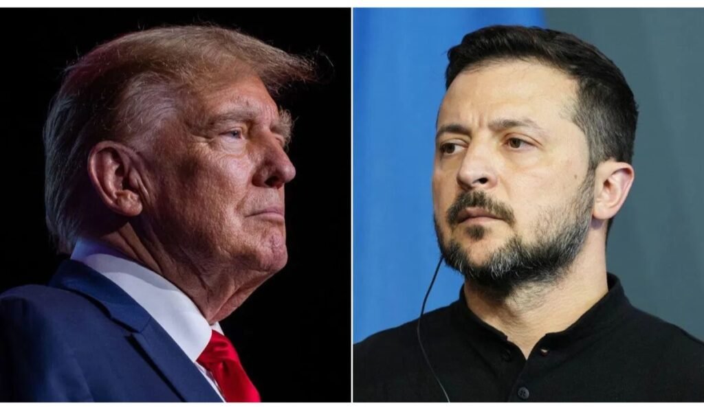 Trump blames Zelensky